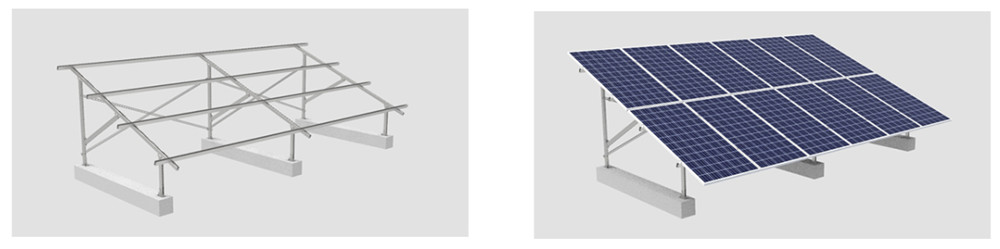 Galvanized solar structure