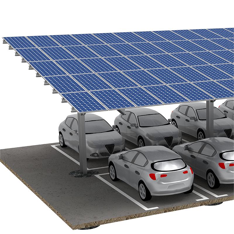 Solar-Carport-Montagekonstruktionen aus verzinktem Stahl